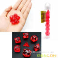 Bescon Mini Translucent Polyhedral RPG Dice Set 10MM, Small RPG Role Playing Game Dice Set D4-D20